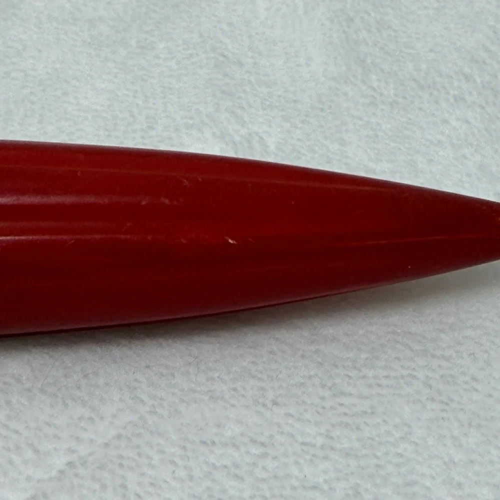 VTG Red Bakelite‎ Handle Potato Masher Stainless Steel Retro MCM Farmhouse